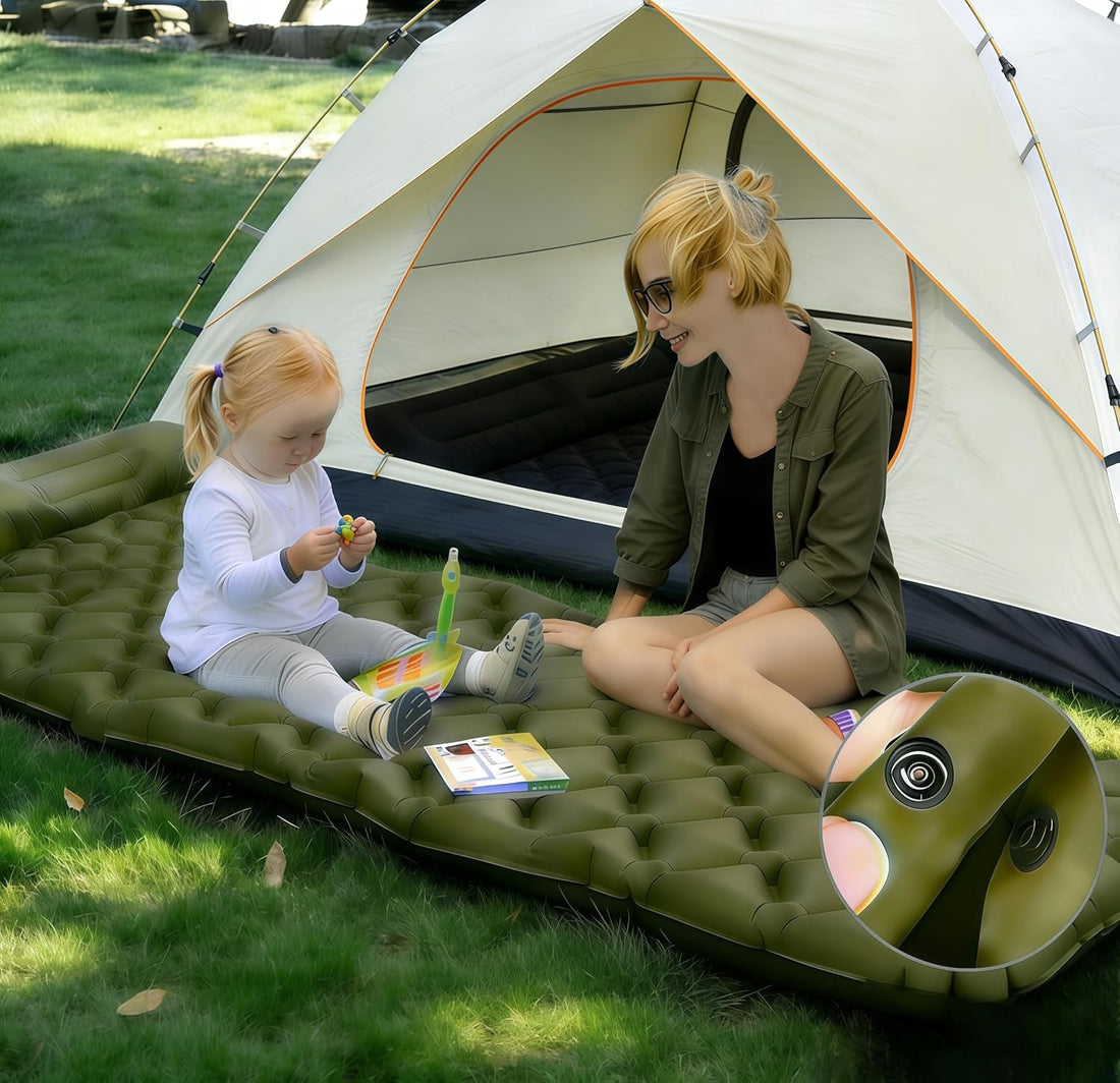 Sleeping Air Pad for Camping Inflatable Sleeping Mattress with Pillow