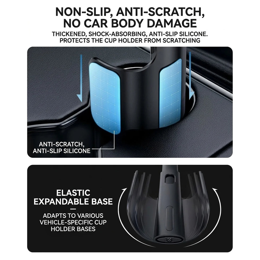 Car Magnetic Metal Telescopic Cup Holder Phone Mount