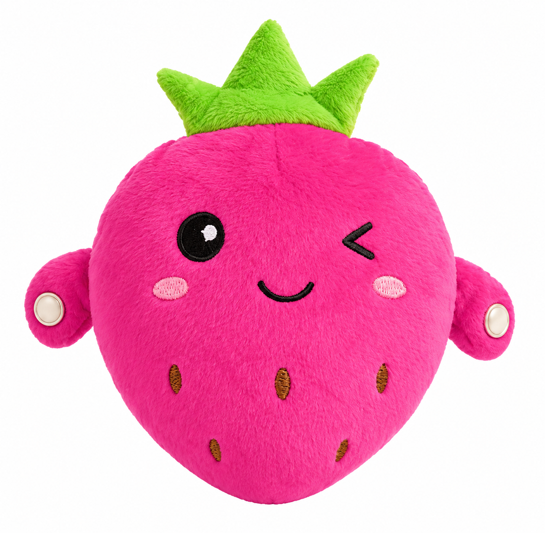 Music Fruit Plush Decor with Built-In Sound